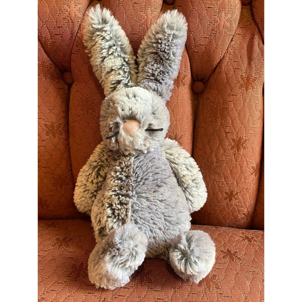 Jellycat Hugo Hare Bunny Rabbit Whiskers  Bashful JCINC2790 Tush Tag S11